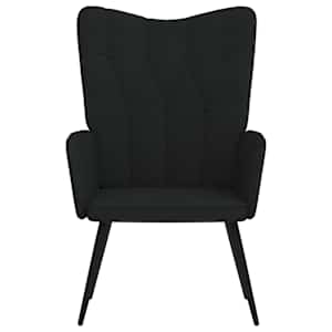 vidaXL fekete sz&ouml;vet pihenőfotel