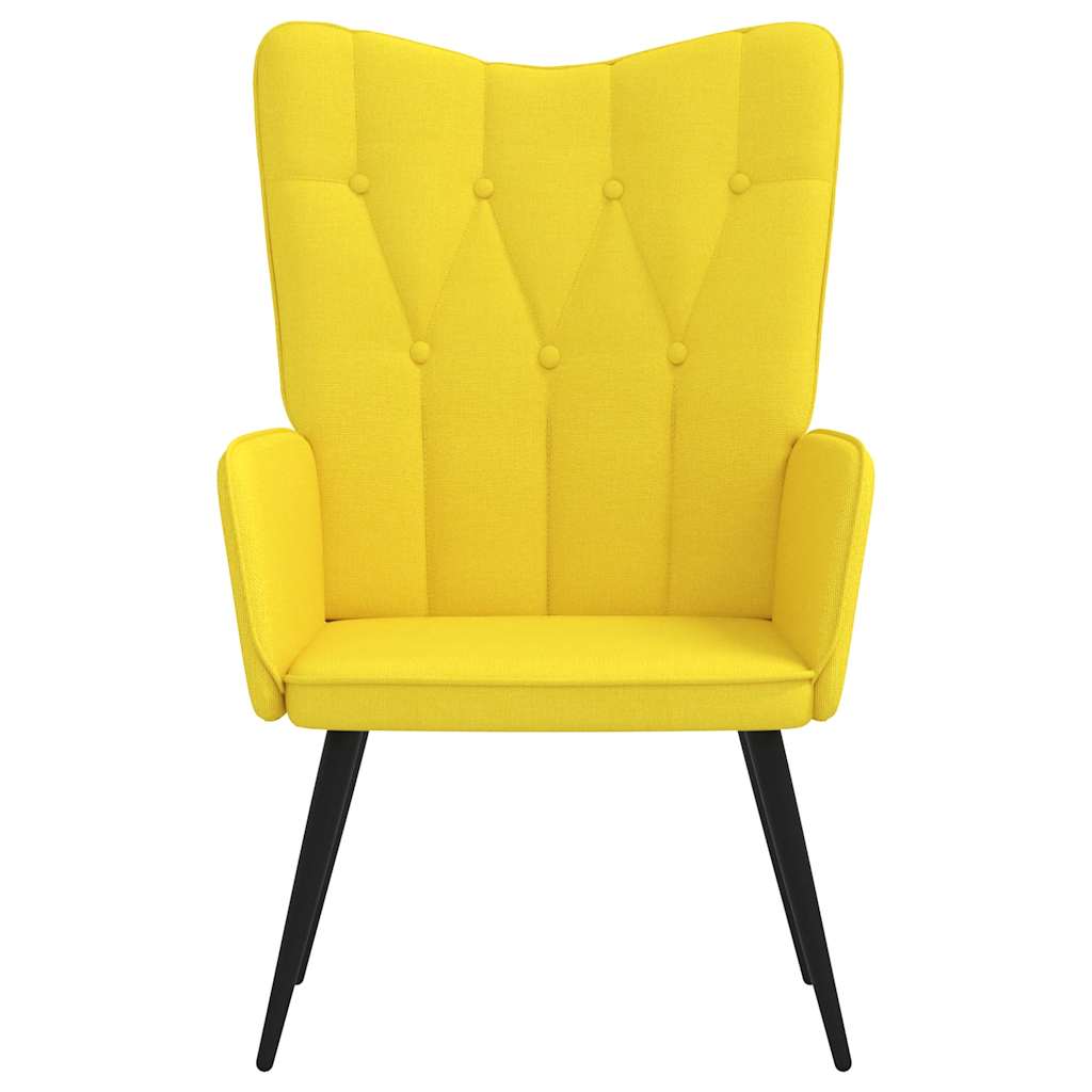 

vidaXL Relaxstoel stof mosterdgeel