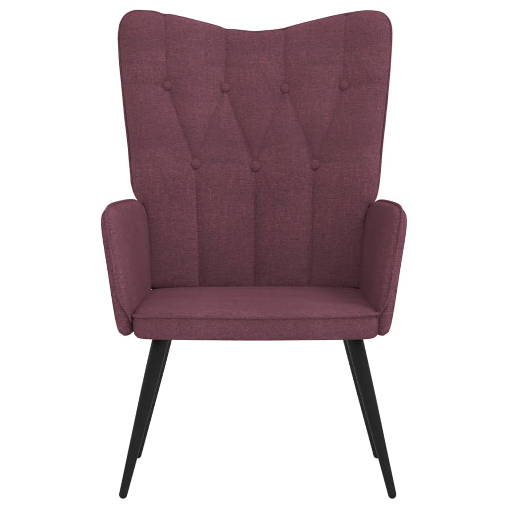 vidaXL Chaise de relaxation Violet Tissu