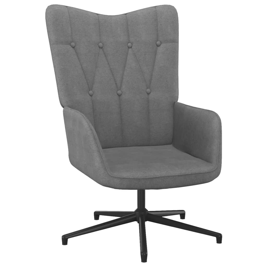 Petrashop  Relaxační židle tmavě šedá textil