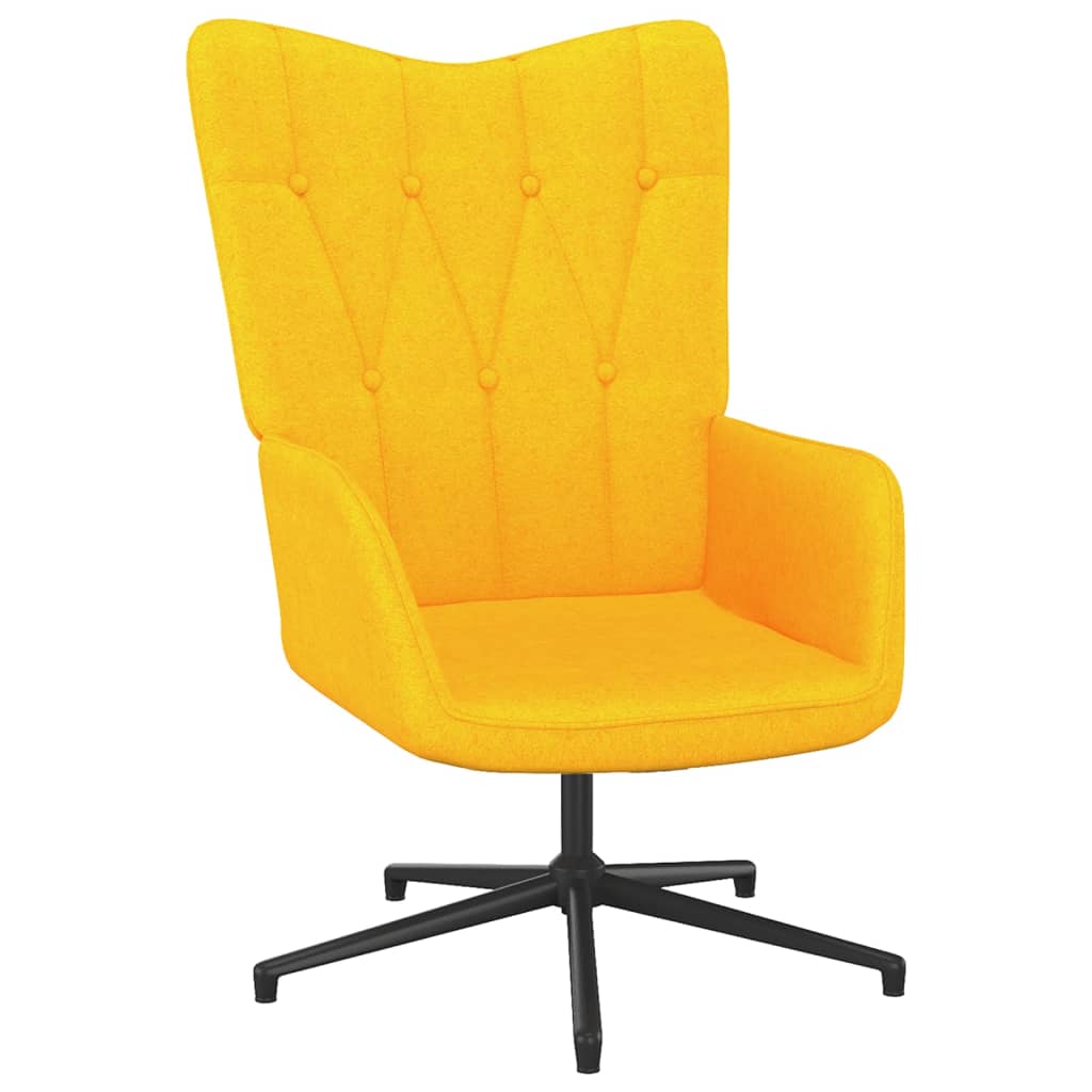 Petrashop  Relaxační židle hořčicově žlutá textil