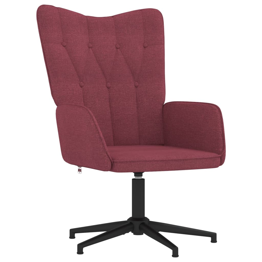vidaXL Relaxační židle vínová textil