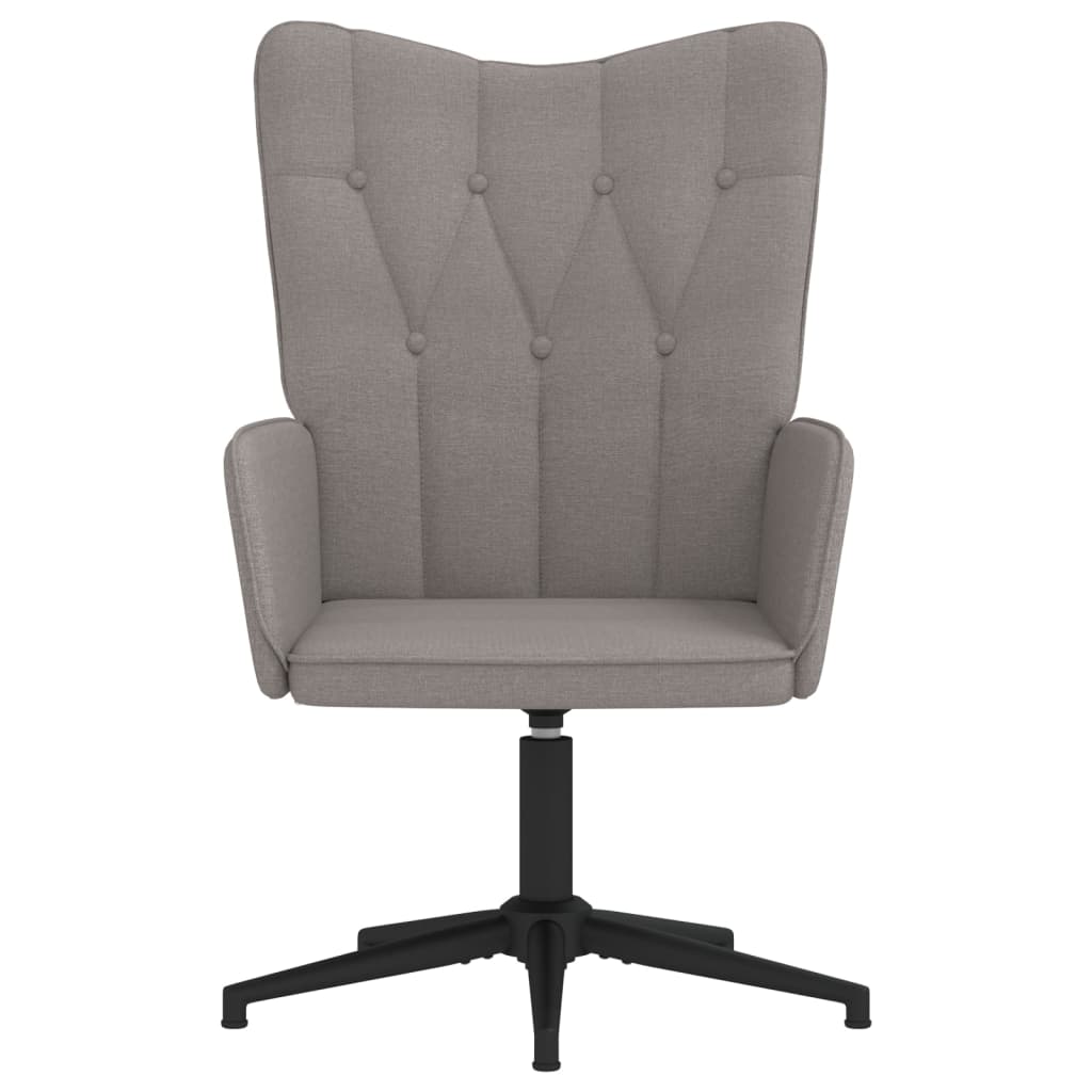 vidaXL Relaxační židle taupe textil