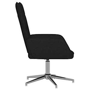 Relaxační židle černá textil - obrázek 4