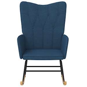 vidaXL Scaun balansoar, albastru, material textil