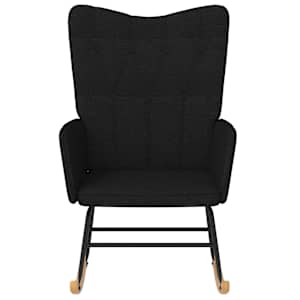 vidaXL Scaun balansoar, negru, material textil