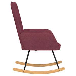 Houpací křeslo vínové textil - obrázek 4