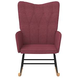 vidaXL Supama kėdė, raudonojo vyno spalvos, audinys