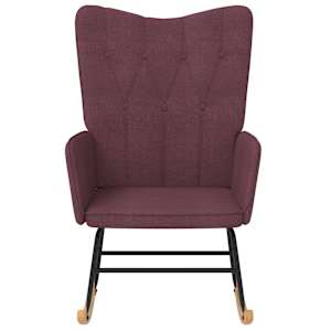 vidaXL Supama kėdė, violetinės spalvos, audinys