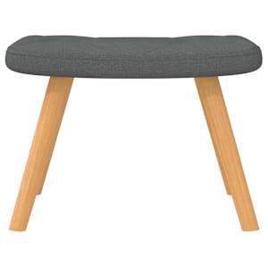 Houpací křeslo se stoličkou tmavě šedé textil - obrázek 8