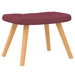 Houpací křeslo se stoličkou vínové textil - obrázek 7