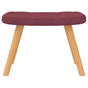 Houpací křeslo se stoličkou vínové textil - obrázek 8