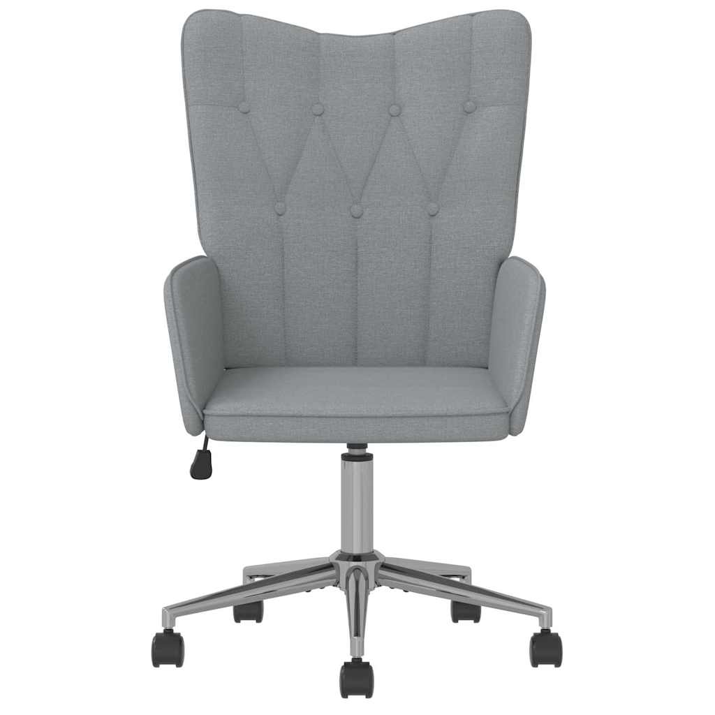 

vidaXL Relaxstoel stof lichtgrijs