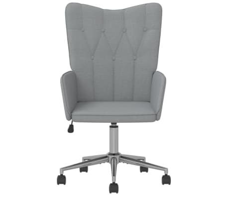 vidaXL Silla de relajación de tela gris oscuro