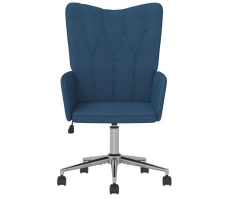 vidaXL Relaxstoel stof blauw