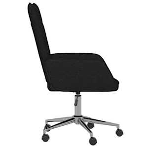 Relaxační židle černá textil - obrázek 4