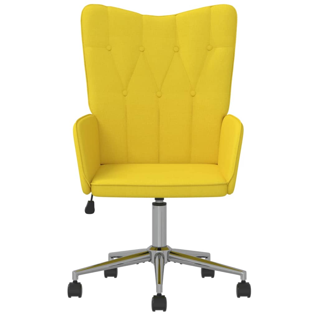 vidaXL Chaise de relaxation Jaune moutarde Tissu