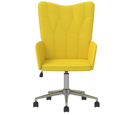 vidaXL Chaise de relaxation Jaune moutarde Tissu