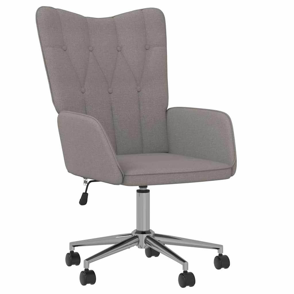 Chaise de relaxation Taupe Tissu