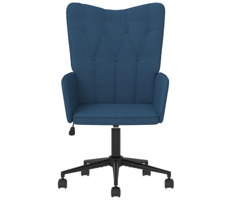 vidaXL Relaxstoel stof blauw