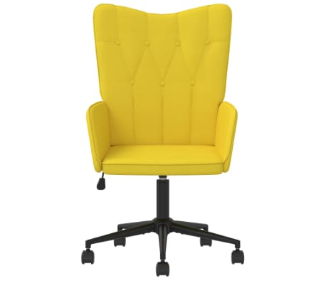 vidaXL Silla de relajación de tela amarillo mostaza