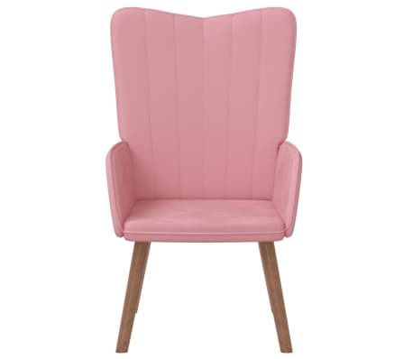 vidaXL Sillón de relax de terciopelo rosa