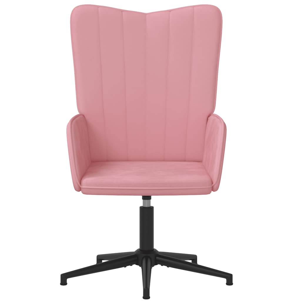 

vidaXL Relaxstoel fluweel roze