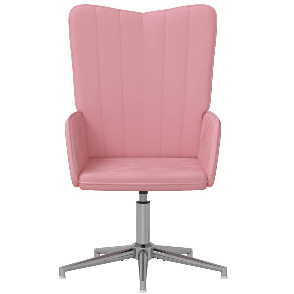 

vidaXL Relaxstoel fluweel roze