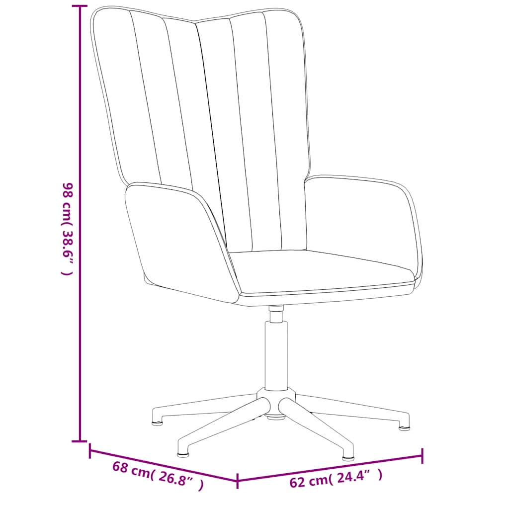 Релакс стол с табуретка, черен, кадифе