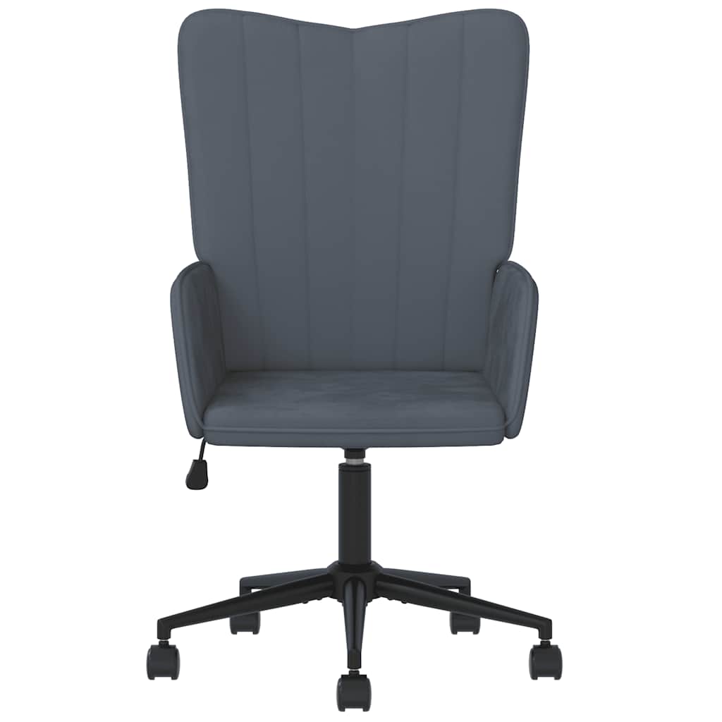 

vidaXL Relaxstoel fluweel donkergrijs