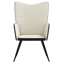 Poltrona Pieghevole VidaXL - Bianco, 60x108x109 Cm, In Polipropilene Con Poggiapiedi - Foto 4