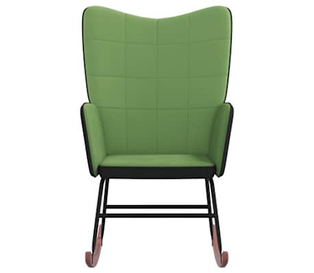 vidaXL Supama kėdė, &scaron;viesiai žalios spalvos, aksomas ir PVC