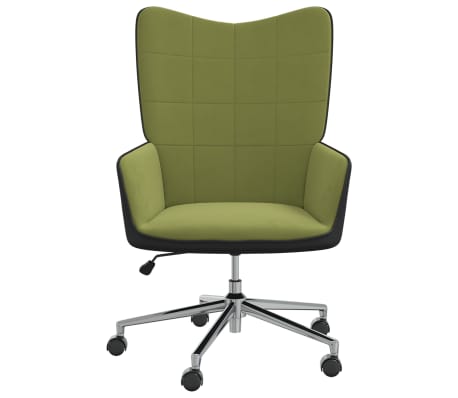 vidaXL Silla de relajación terciopelo verde y PVC