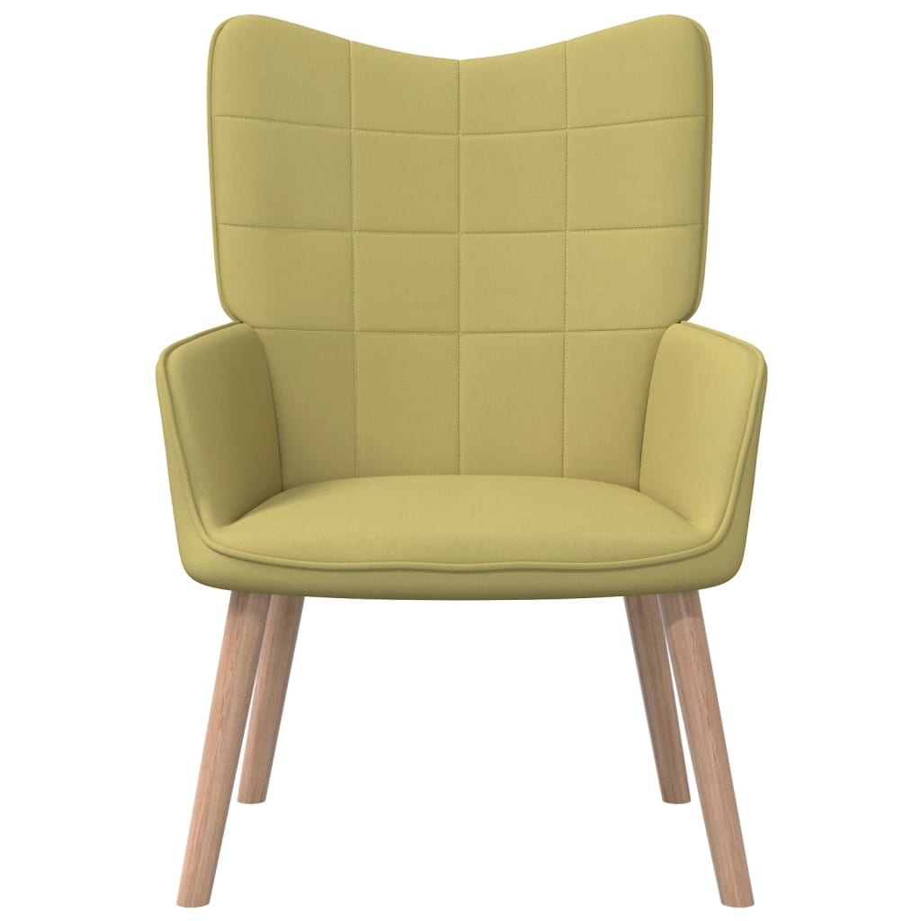 Relaxstoel 62x68,5x96 cm stof groen
