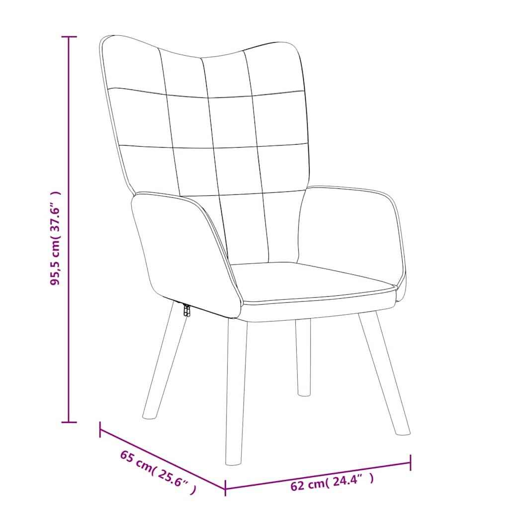 Relaxační křeslo zelené textil - obrázek 8