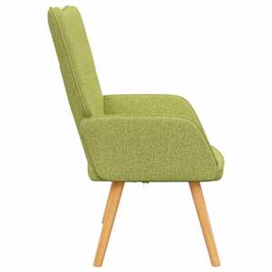 Relaxační křeslo zelené textil - obrázek 4