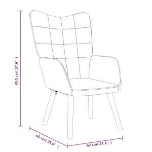 Relaxační křeslo hořčicově žluté textil - obrázek 8