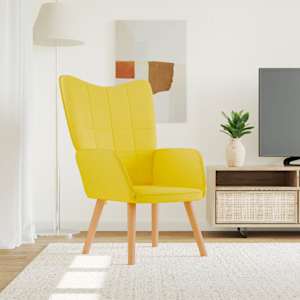 Stol za sproščanje gorčično rumeno blago