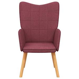 Relaxační křeslo vínové textil - obrázek 3