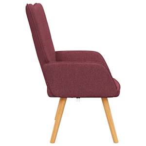 Relaxační křeslo vínové textil - obrázek 4