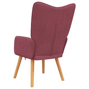 Relaxační křeslo vínové textil - obrázek 5