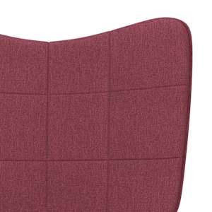 Relaxační křeslo vínové textil - obrázek 6