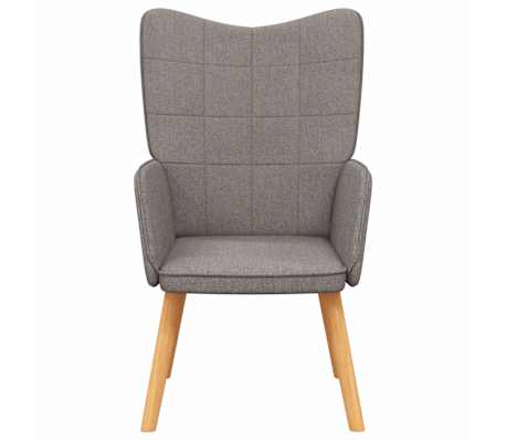 vidaXL Chaise de relaxation Taupe Tissu