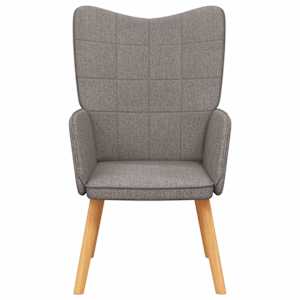 vidaXL Chaise de relaxation Taupe Tissu