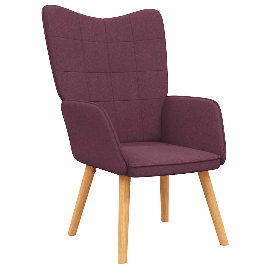 vidaXL Scaun de relaxare, violet, material textil vidaxl.ro