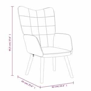 Relaxační křeslo se stoličkou krémové textil - obrázek 11