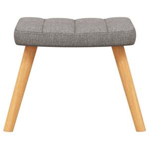 Relaxační křeslo se stoličkou taupe textil - obrázek 8