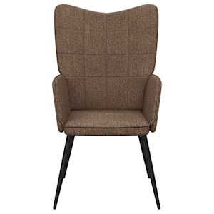 Relaxační židle hnědá textil - obrázek 4