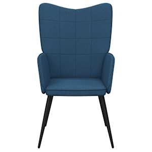 Relaxační židle modrá textil - obrázek 4