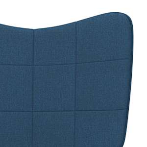 Relaxační židle modrá textil - obrázek 7